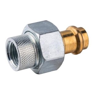 Apollo 3/4 in. x 3/4 in. FNPT x Copper Press Galvanized Dielectric Union