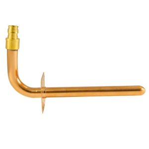 Apollo 8 in. x 1/2 in. Copper PEX-A Expansion Barb 90-Degree Elbow with Flange