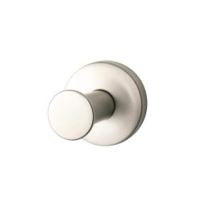 SEACHROME Coronado Round Bath Towel Hook, Stainless Steel, Satin Nickel