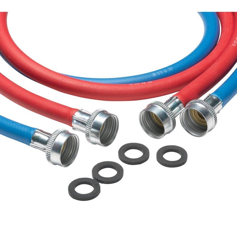 Everbilt 3/4 in. FIP x 3/4 in. FIP x 60 in. Washing Machine Fill Hose Pair - Image 3