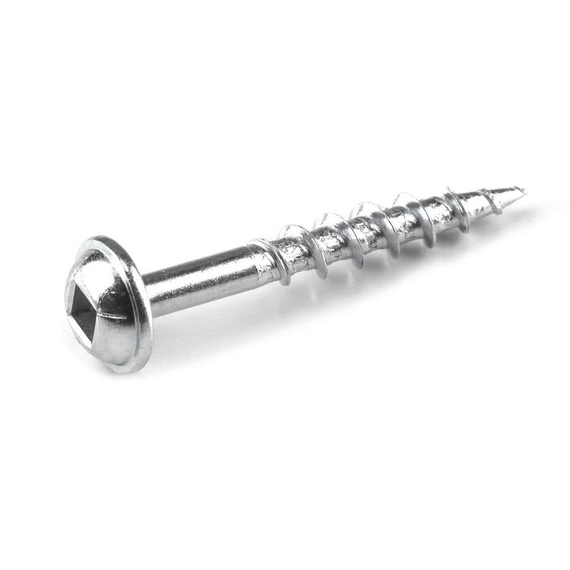 Kreg #8 x 1-1/4 in Square Drive Round Head Coarse Pocket Hole Screws 250 Pack - Image 2