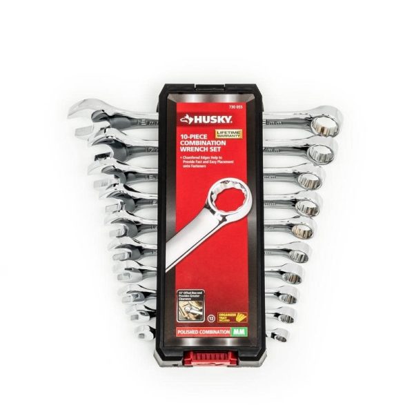 Husky Metric Combination Wrench Set (10-Piece)