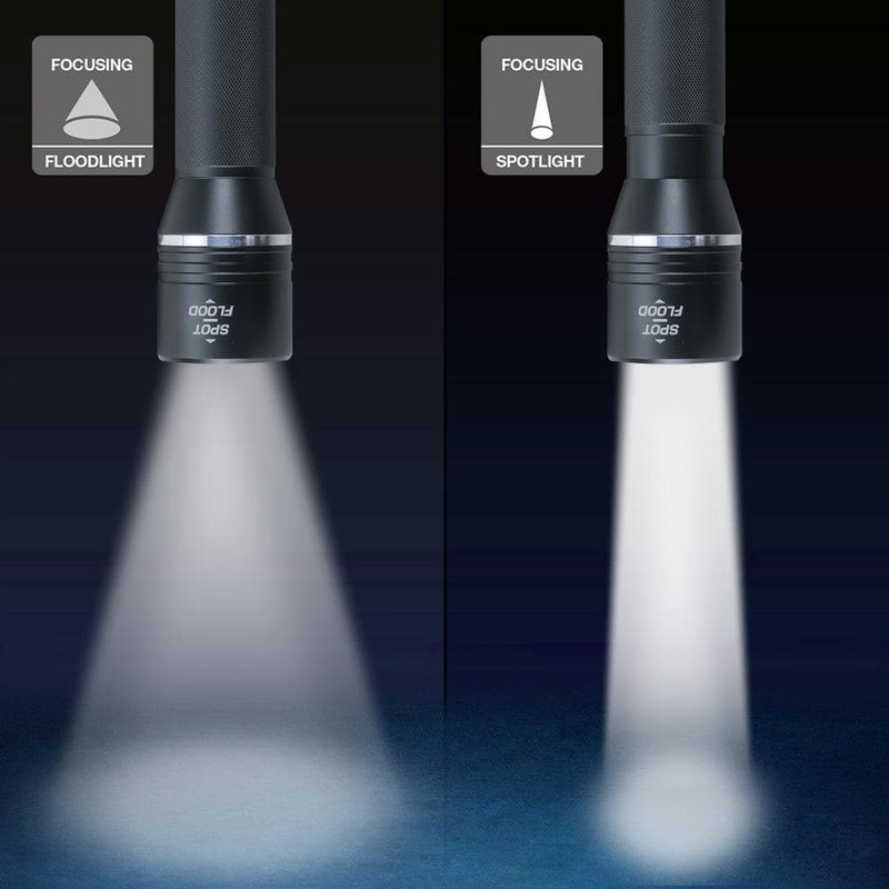 Defiant 1500 Lumens LED Slide-to-Focusing Aluminum Flashlight - Image 3