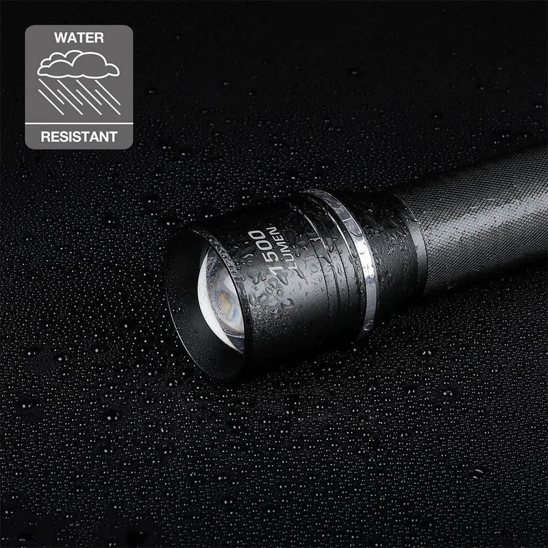 Defiant 1500 Lumens LED Slide-to-Focusing Aluminum Flashlight - Image 7