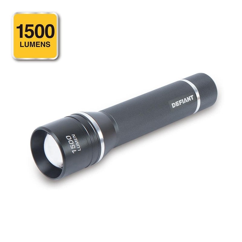 Defiant 1500 Lumens LED Slide-to-Focusing Aluminum Flashlight - Image 8