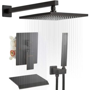 BWE Single-Handle 3-Spray Shower Faucet 2.5 GPM Oil Rubbed Bronze