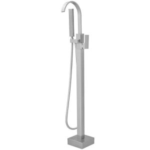 BWE Waterfall Freestanding Tub Faucet Bathtub Filler Brushed Nickel