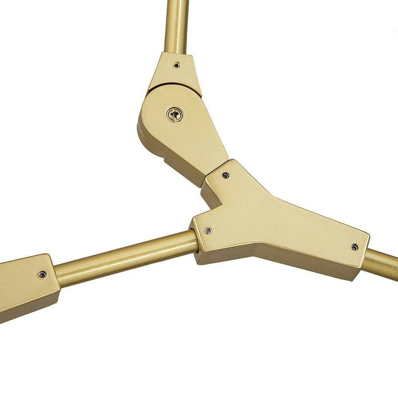 HUOKU CEDER 8-Light Brass Mid-century Linear Island Branch Modern Chandelier - Image 5