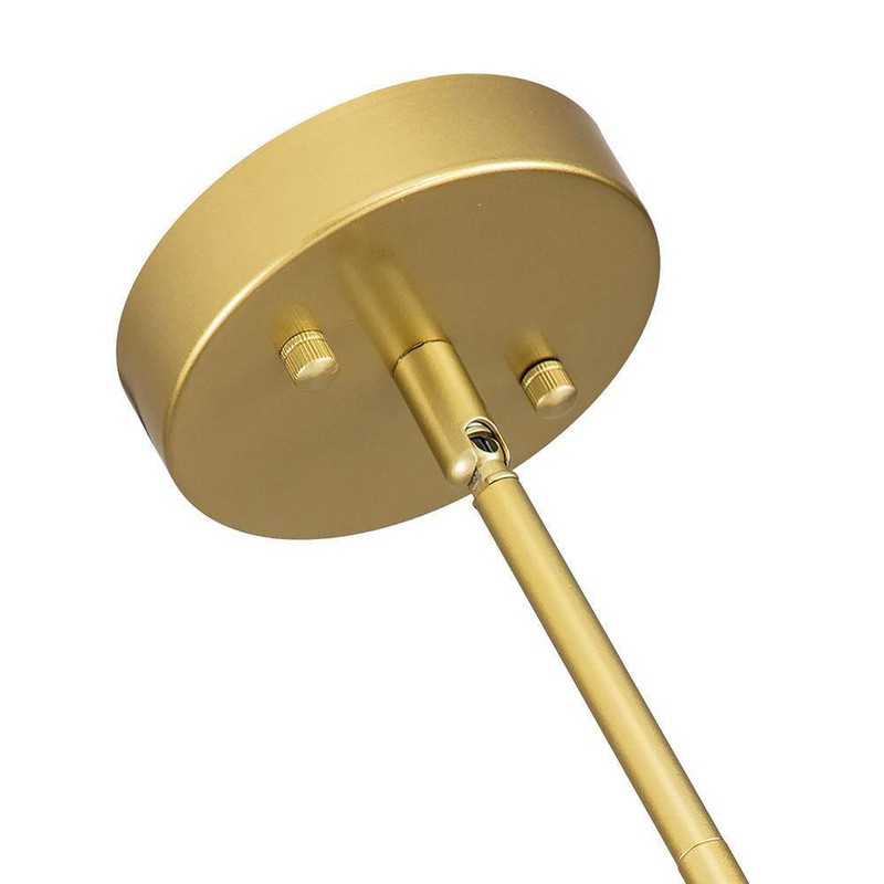 HUOKU CEDER 8-Light Brass Mid-century Linear Island Branch Modern Chandelier - Image 6
