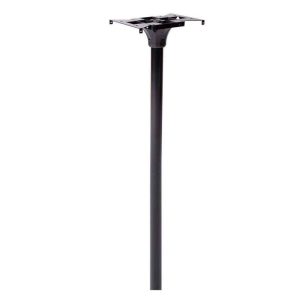 Architectural Mailboxes Coolidge 2 in. Dia In-Ground Steel Mailbox Post Black
