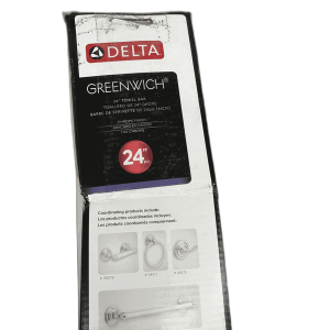 Delta Greenwich 24 in. Wall Mounted Towel Bar in Chrome