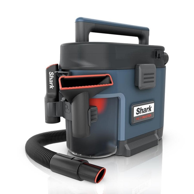 Shark MessMaster 1 Gal 7 Peak HP Portable Wet Dry Vacuum Self Rinsing AnyBag