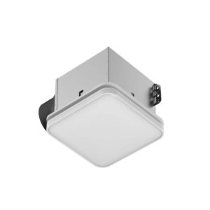Commercial Electric 130/160 CFM Square Bathroom Exhaust Fan w LED Night Light