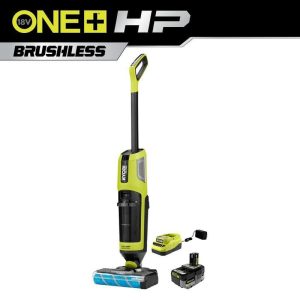 RYOBI ONE+ HP 18V SWIFTClean Wet Dry Stick Mop Vacuum Kit 4.0Ah Battery Charger