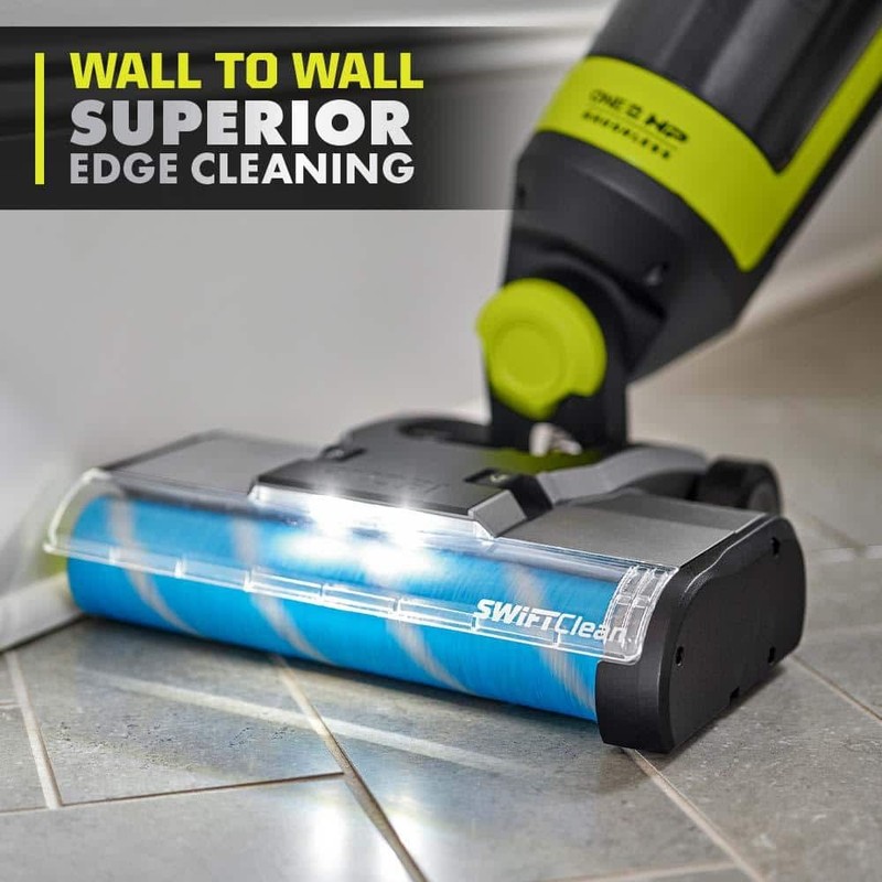 RYOBI ONE+ HP 18V SWIFTClean Wet Dry Stick Mop Vacuum Kit 4.0Ah Battery Charger - Image 7