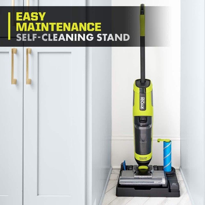RYOBI ONE+ HP 18V SWIFTClean Wet Dry Stick Mop Vacuum Kit 4.0Ah Battery Charger - Image 9