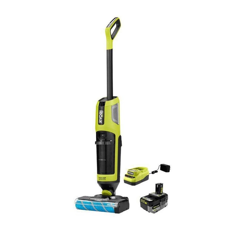 RYOBI ONE+ HP 18V SWIFTClean Wet Dry Stick Mop Vacuum Kit 4.0Ah Battery Charger - Image 14