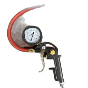 Husky Tire Inflation Gun Air Chuck with Pressure Gauge