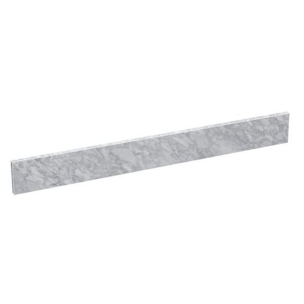 LANDOLT 36 in. W Marble Vanity Backsplash in Carrara White
