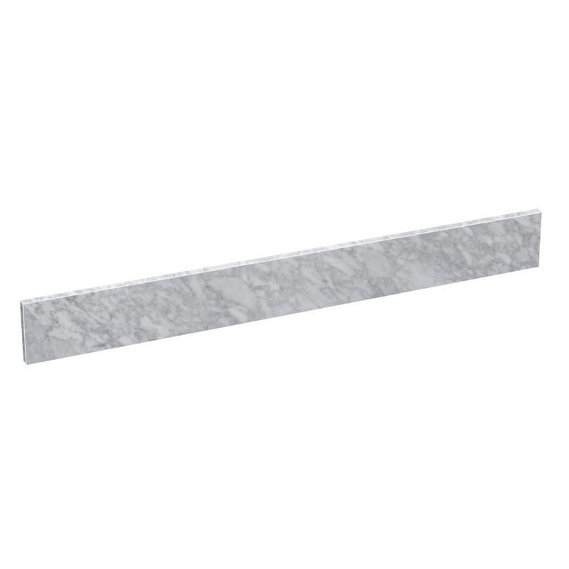 LANDOLT 36 in. W Marble Vanity Backsplash in Carrara White