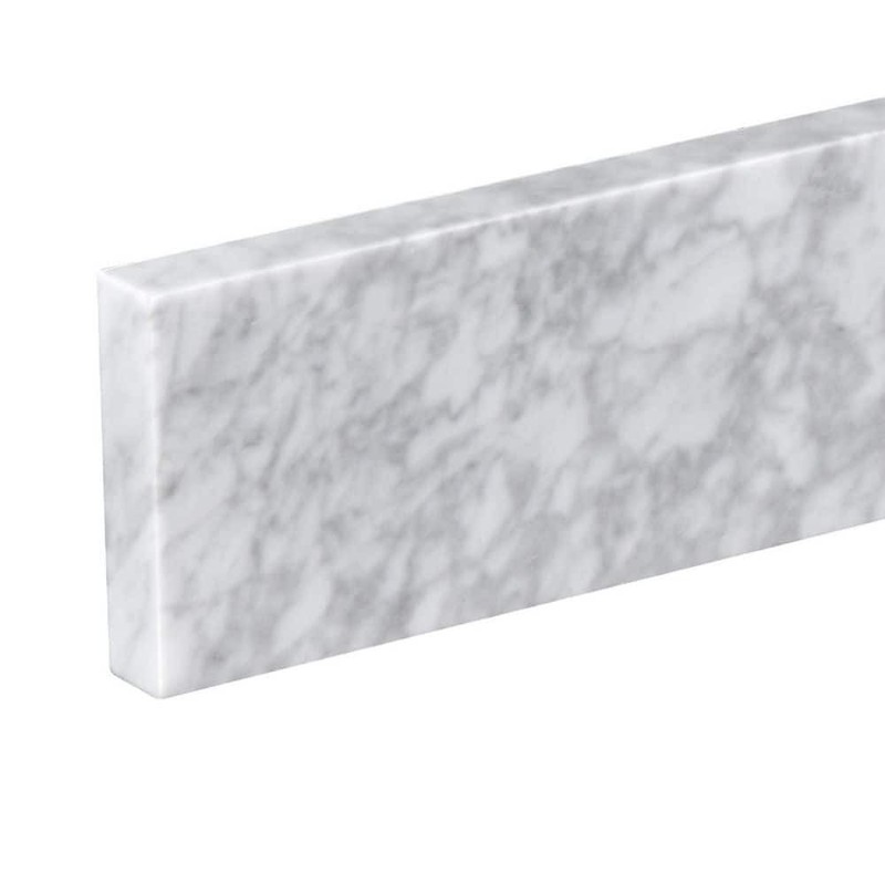 LANDOLT 36 in. W Marble Vanity Backsplash in Carrara White - Image 5