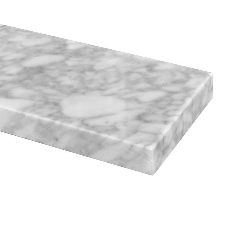 LANDOLT 36 in. W Marble Vanity Backsplash in Carrara White - Image 6