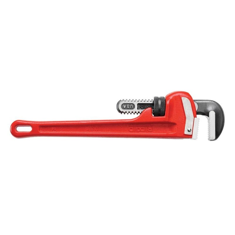 RIDGID 14 in. Straight Pipe Wrench, Heavy-Duty Plumbing Tool, Hook Jaws - Image 9