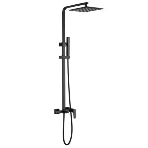 AIMADI Single Handle Wall Mount Shower Faucet 1.8 GPM Brass Matte Black