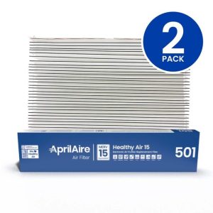 AprilAire 501 16x25x6 MERV 15 FPR 10 Pleated Air Filter 5000 (2-Pack)