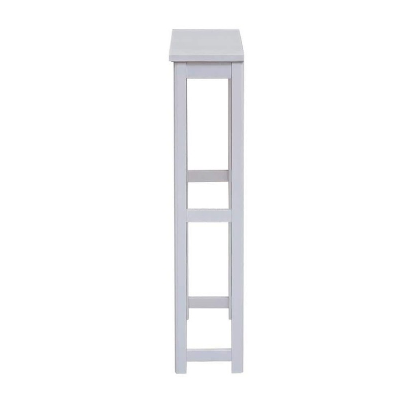 Alaterre Furniture Dorset 27 in. W Toilet Base Storage Shelf in White - Image 11