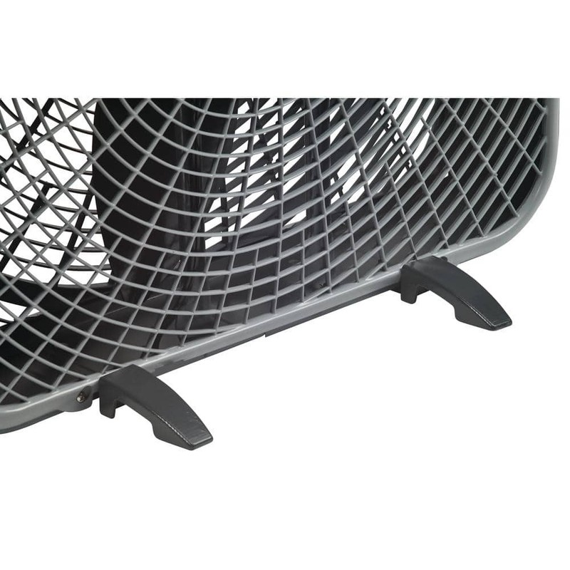 Lasko Power Plus 20" 3-Speed Box Fan,Gray,Weather Shield, 2000 CFM, Carry Handle - Image 11