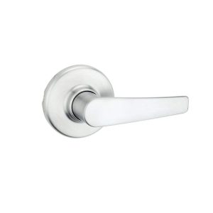 Kwikset Delta Satin Chrome Passage Door Handle for Hall or Closet