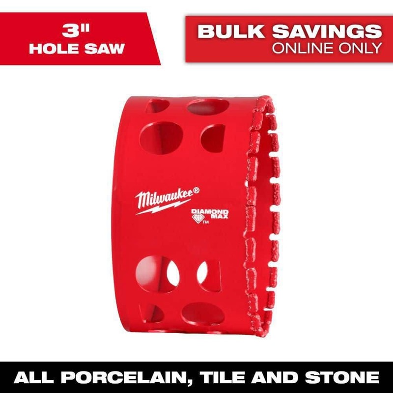 Milwaukee 3 in. Diamond Max Hole Saw
