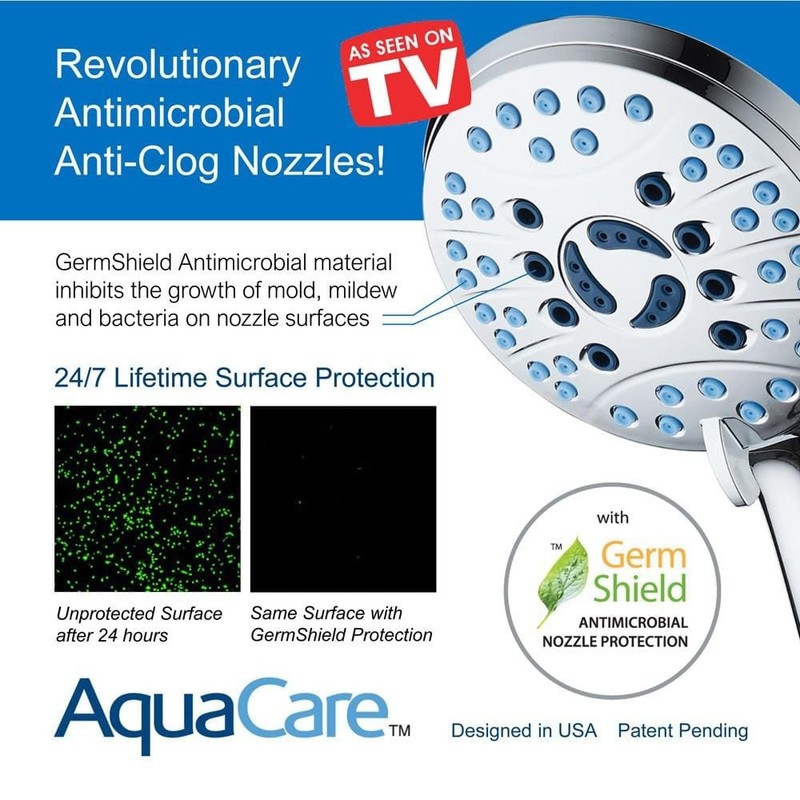 Unbranded 4.5 in. Wall Mounted Dual Shower Head 2.5 GPM Silver - Image 3