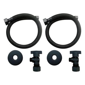 Everbilt 20 in. Matte Black Faucet Installation Kit