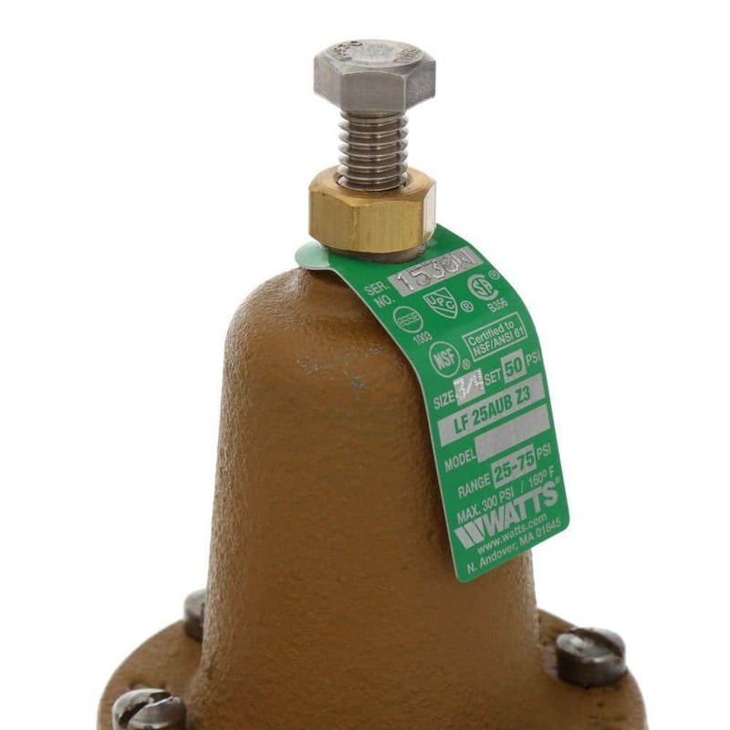 Watts 3/4 in. Copper FPT x FPT Water Pressure Reducing Valve - Image 5