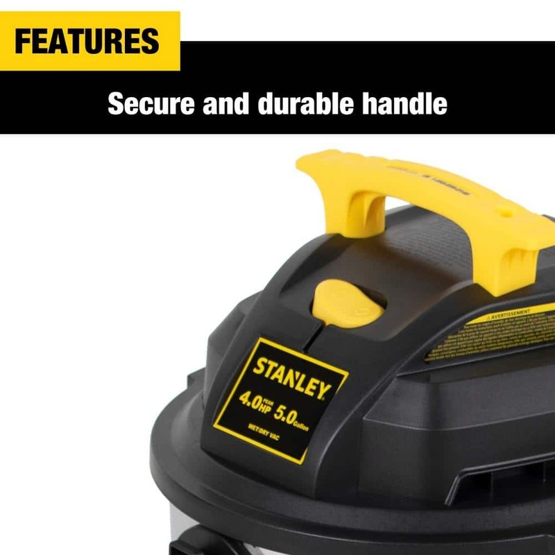 Stanley 5 Gal. 4.0 Peak HP Wet/Dry Vac - Image 5