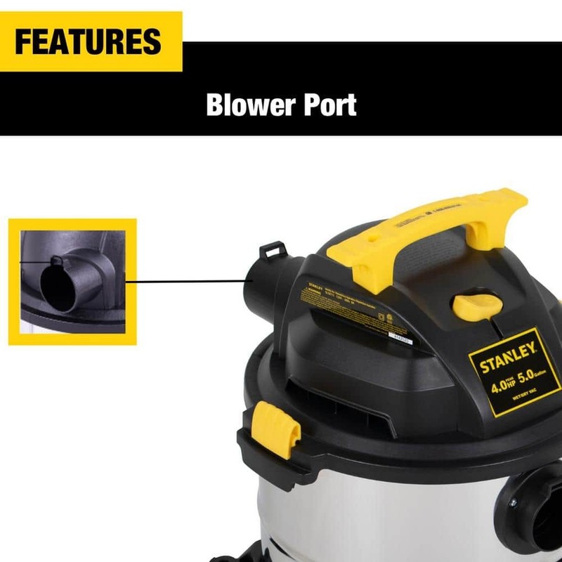 Stanley 5 Gal. 4.0 Peak HP Wet/Dry Vac - Image 7