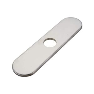 BWE Brass Kitchen Sink Faucet Hole Cover Deck Plate Escutcheon Brushed Nickel