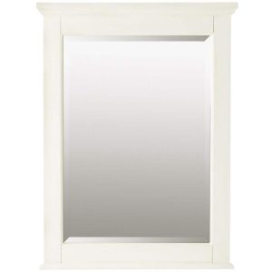 Home Decorators Hamilton 24" W x 32" H Wood Framed Bathroom Mirror Ivory