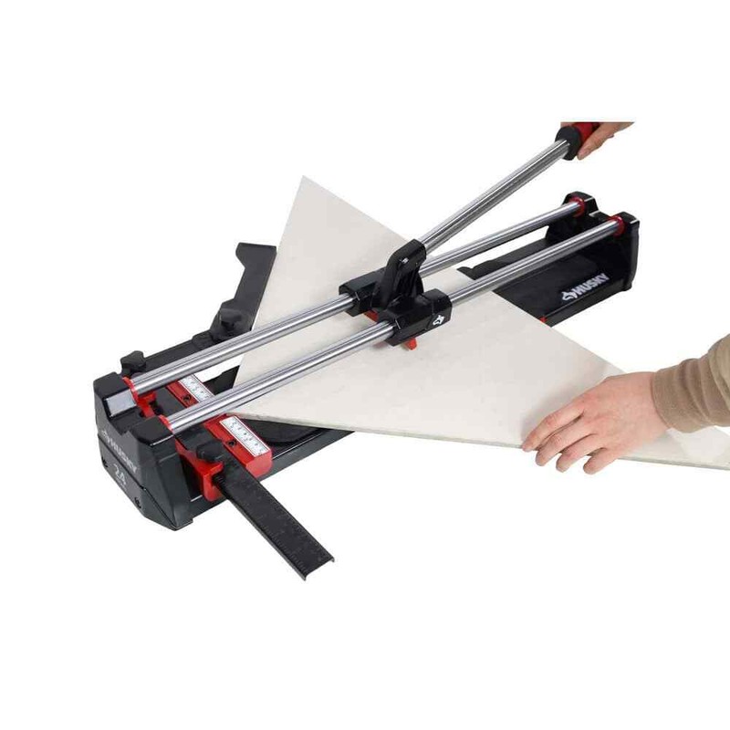 Husky 24 in. Tile Cutter with Tungsten Carbide Blade and Adjustable Gauge - Image 7