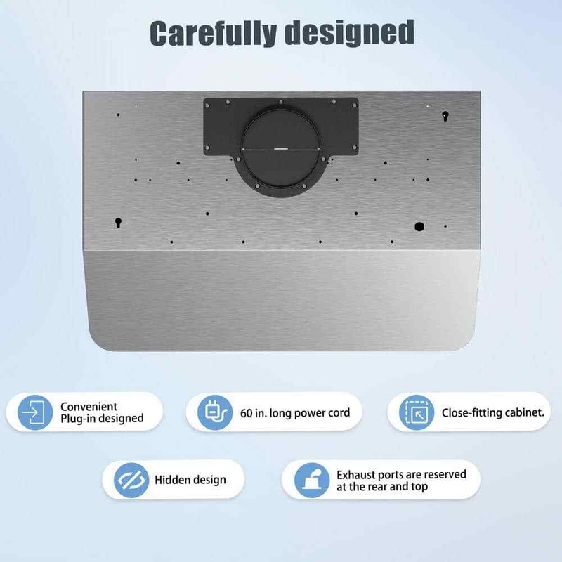 VIKIO 30 in. 900CFM Ducted Under Cabinet Range Hood in Stainless Steel w/3-Way - Image 12