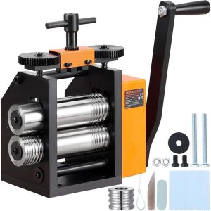VEVOR Rolling Mill 3in./76mm Jewelry Machine 1:2 Gear Ratio 3-in-1