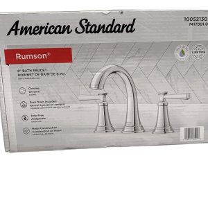 American Standard Rumson 8" Widespread 2-Handle Bathroom Faucet Polished Chrome