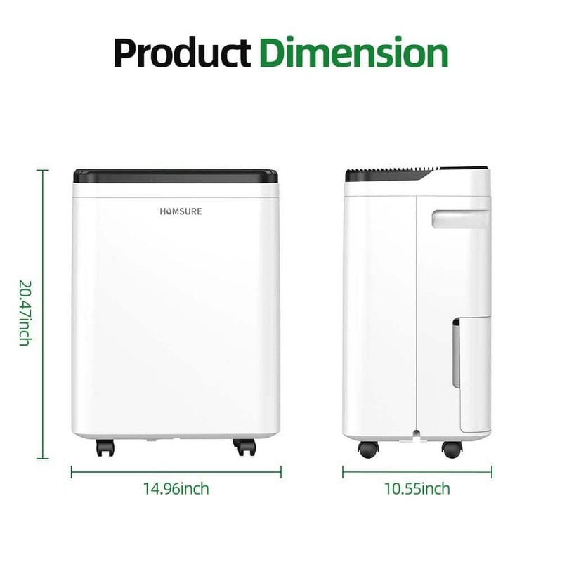 Edendirect 50 pt. Dehumidifier 4,500 sq.ft. White, Variable Speed, Ionizer - Image 12