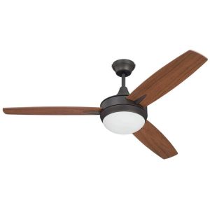 CRAFTMADE Targas 52" Espresso Ceiling Fan LED 4 Speed Control