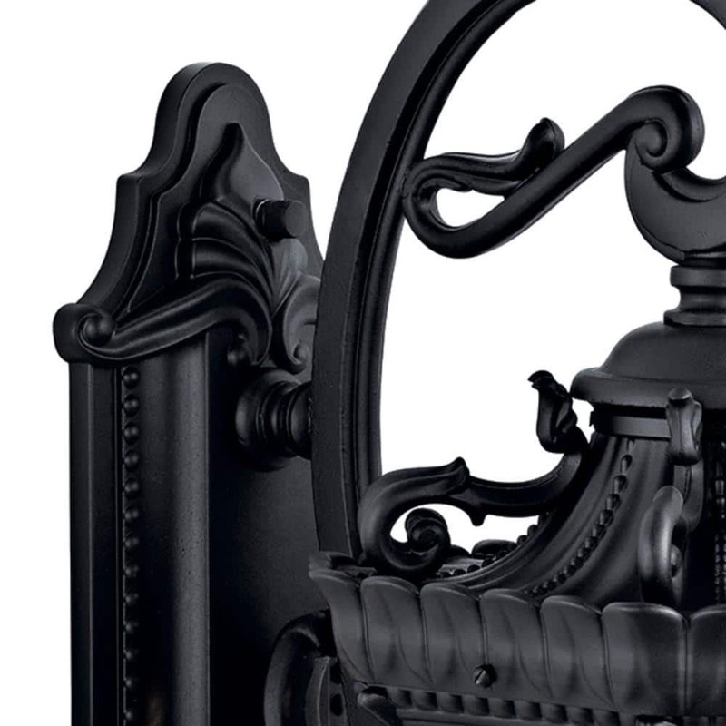 KICHLER Tournai 2-Light Textured Black Outdoor Wall Lantern Sconce No Bulbs - Image 3