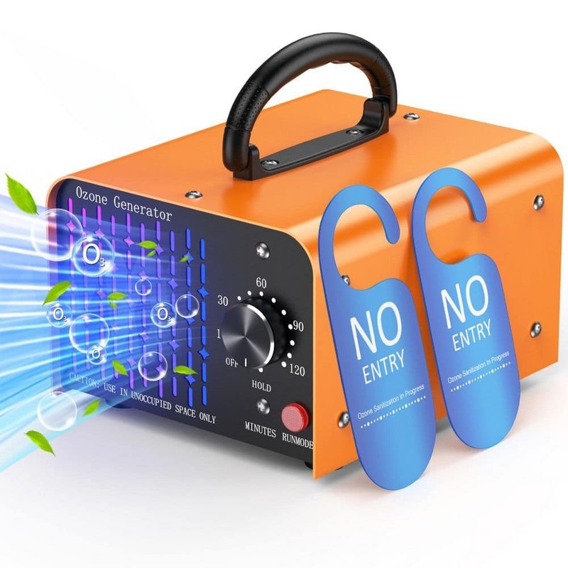 Edendirect 10000 sq.ft. Ion Ozone Generator Orange w/Fan & Timer Odor Removal - Image 2