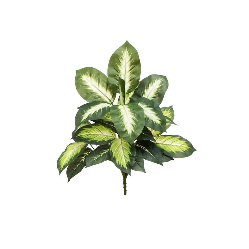 Nearly Natural 20 in. Artificial Golden Dieffenbachia Plant - Set of 6 - Image 4