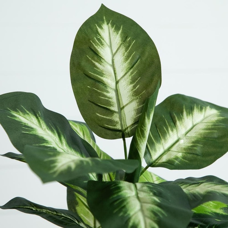 Nearly Natural 20 in. Artificial Golden Dieffenbachia Plant - Set of 6 - Image 5